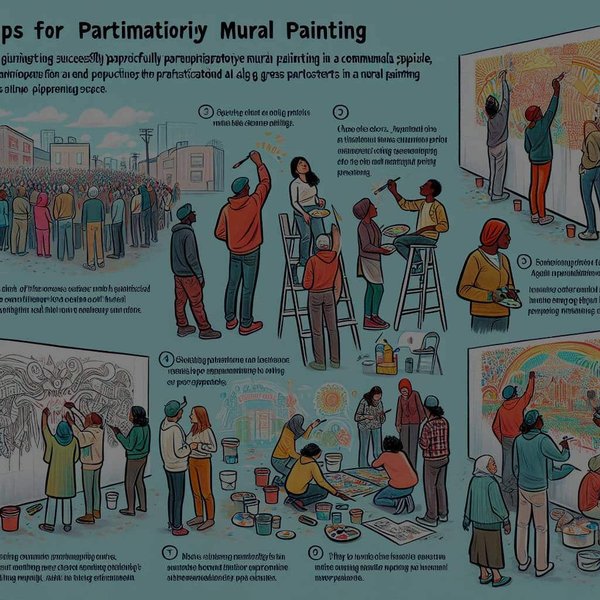 Quels sont les conseils pour réussir une fresque murale participative dans un espace public ?